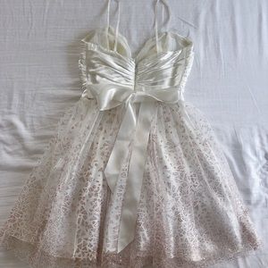 Pink glitter little prom dress